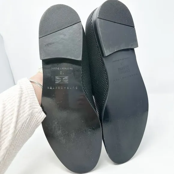 Duke Dexter Pyramid Black Loafers Handmade in England Size 13