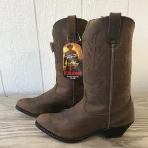 Durango Classic Womens Tan Full Grain Leather Western Boots 8.5 W RD4112
