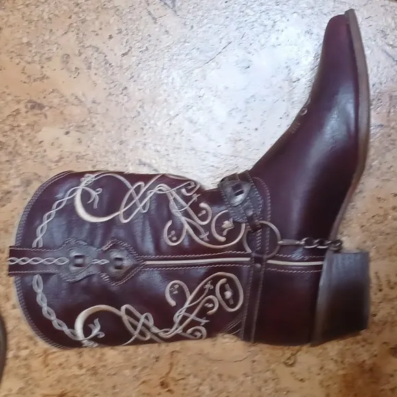 Durango Heartbreaker Boots in Full Grain Leather Women's Size 8 NWOT
