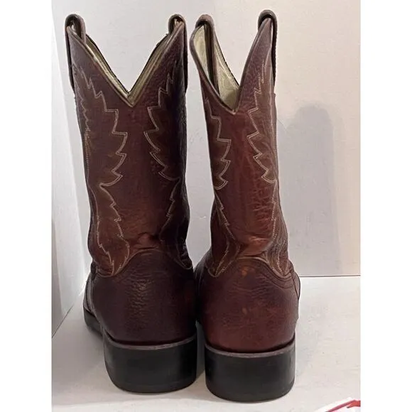Durango‎ Mens Cowboy Boot Size 9EE Brown Leather Comfort Oil Resistant FR5202