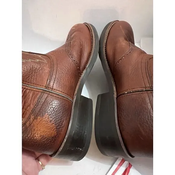 Durango‎ Mens Cowboy Boot Size 9EE Brown Leather Comfort Oil Resistant FR5202