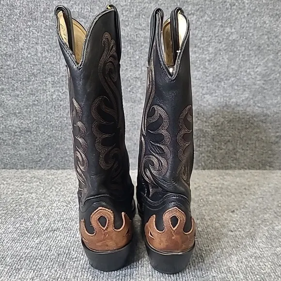 Durango Women's Size 7M Leather Western Cowboy Boots RD5304 Black Brown