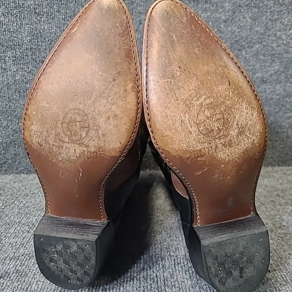 Durango Women's Size 7M Leather Western Cowboy Boots RD5304 Black Brown