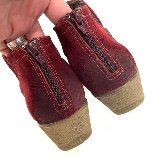 EARTH ORIGINS Suede Booties (Sz 11 wide)