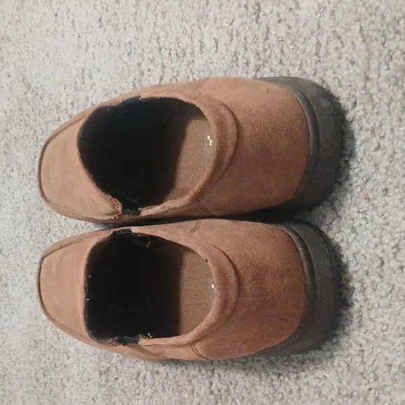 Earth Shoe tan leather Clayton casual loafers Sz 12 EUC worn once