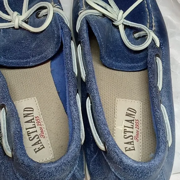 Eastland blue leather boat shoe size 9.5