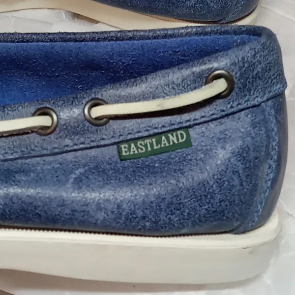 Eastland blue leather boat shoe size 9.5