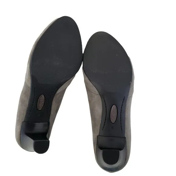 Easy Spirit Gray Suede Slip On  Ankle Boots 6 1/2 New In Box