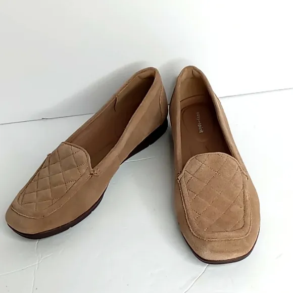 Easy Spirit Women’s Loafers - Fawn Tan Suede Leather - 9M
