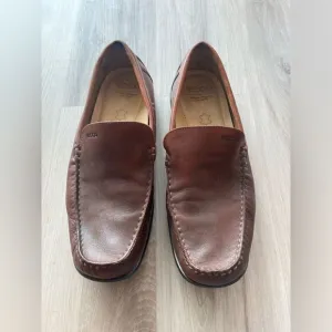 Ecco 45/11.5 Men's Brown Leather Loafers