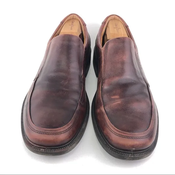 Ecco Brown Leather Casual Slip on Loafers EUR 47