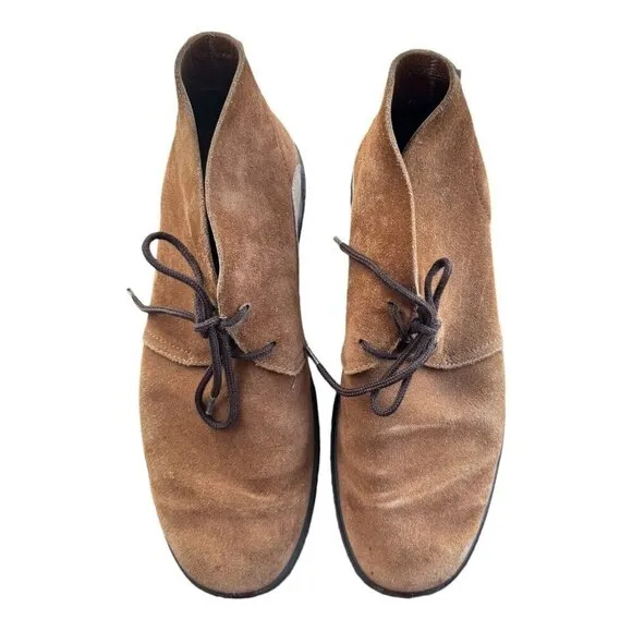 ECCO Crepetray Brown Suede Lace Up Chukka Boots 200364 05283 US 9