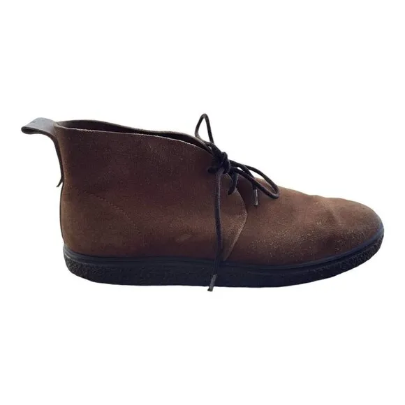 ECCO Crepetray Brown Suede Lace Up Chukka Boots 200364 05283 US 9