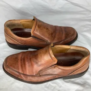 Ecco distressed leather loafers