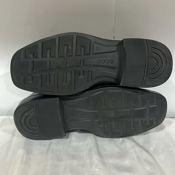 ECCO Men Helsinki 2 Slip-On Leather Loafers Size EU44-US10-10.5 BLACK dress shoe