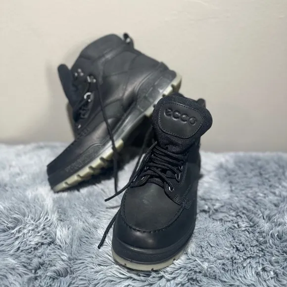 ECCO Men's Black Leather Boots