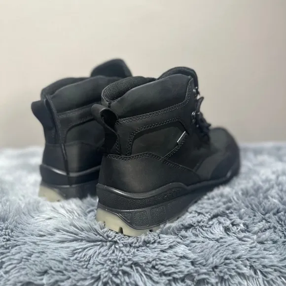 ECCO Men's Black Leather Boots