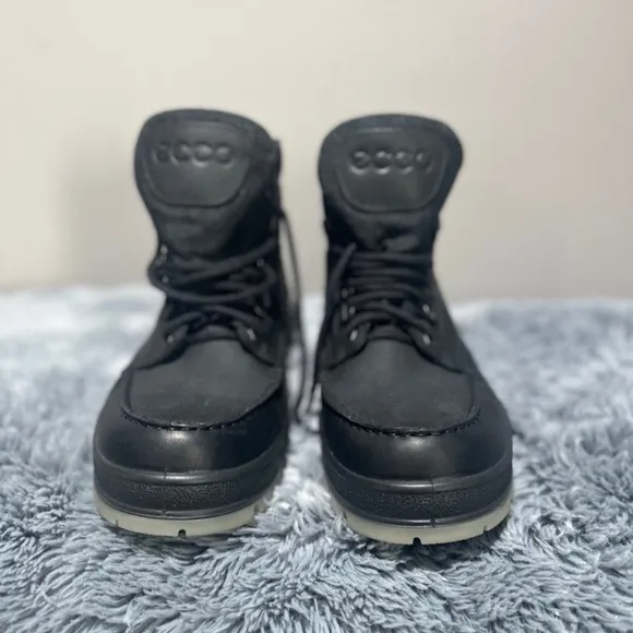ECCO Men's Black Leather Boots