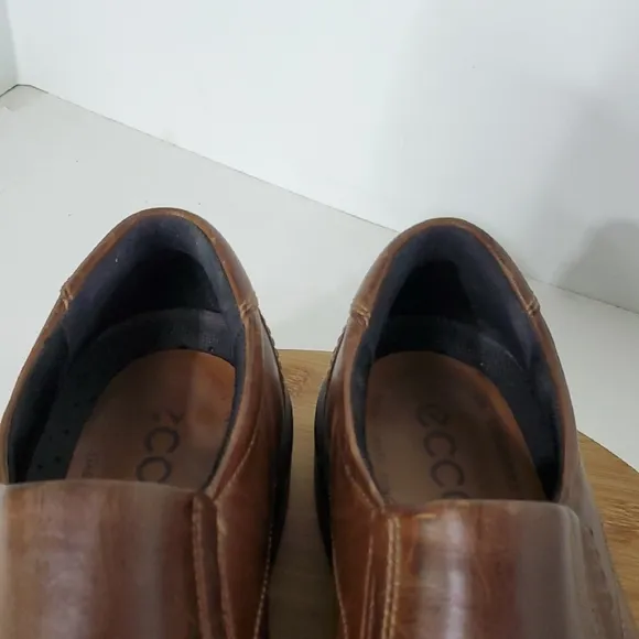 ECCO Men's Brown Leather Loafers Size 44
