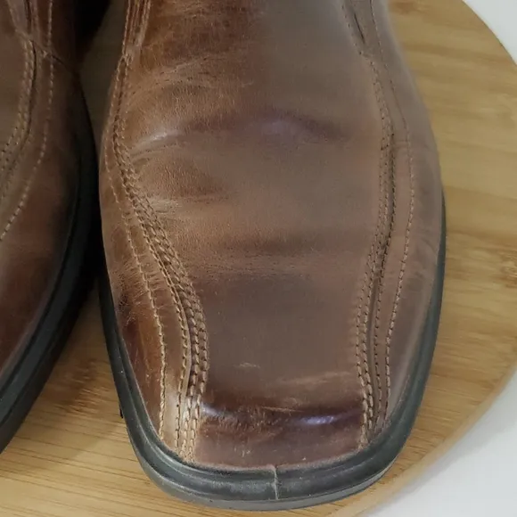 ECCO Men's Brown Leather Loafers Size 44