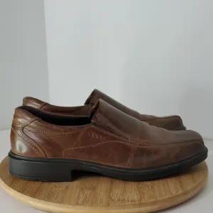 ECCO Men's Brown Leather Loafers Size 44