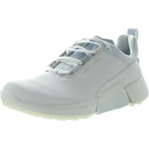 ECCO Womens White Lace-Up Leather Casual And Fashion Sneakers New