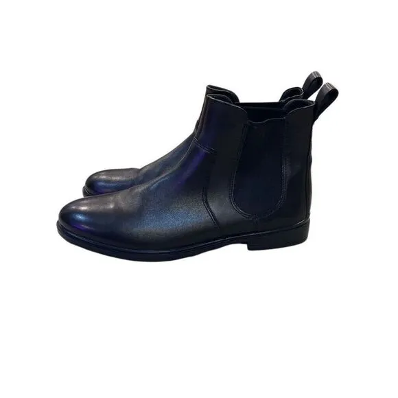 ECCO Womens Sz 9/9.5 Black Leather Chelsea Classic Ankle Boots Women's EU 40