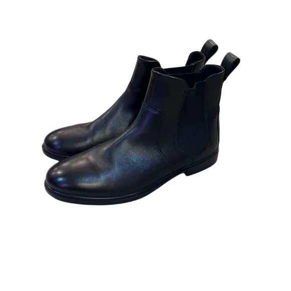 ECCO Womens Sz 9/9.5 Black Leather Chelsea Classic Ankle Boots Women's EU 40