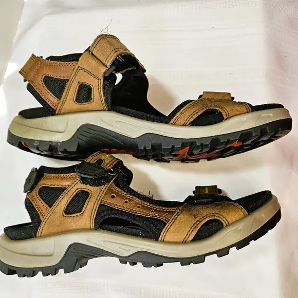 ECCO Yucatan Brown Men's Walking and Hiking Strap Sandals Size 43/10