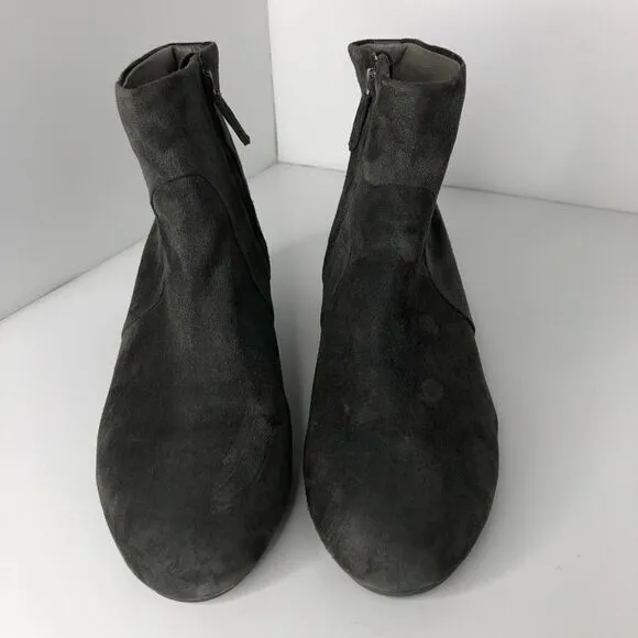 Eileen Fisher Gray Suede Booties Boots Size 9