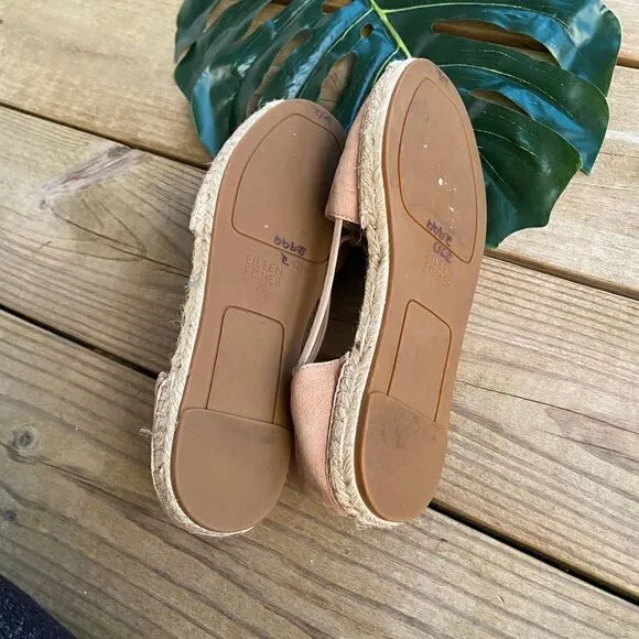 Eileen Fisher Lee d'Orsay Flat Espadrille Sandal