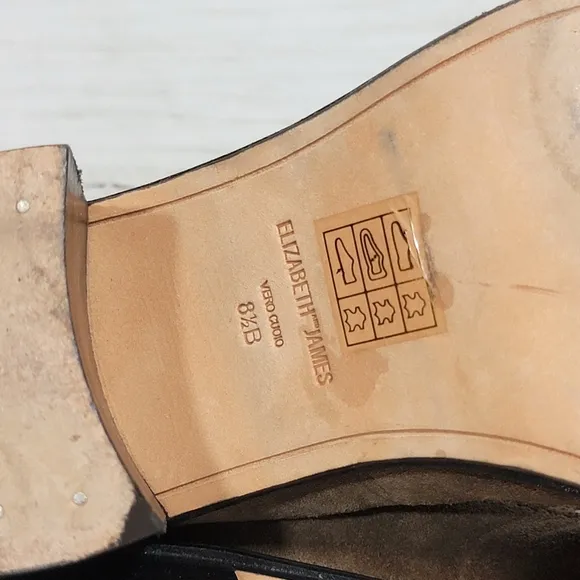 Elizabeth and James lace-up block heel boots