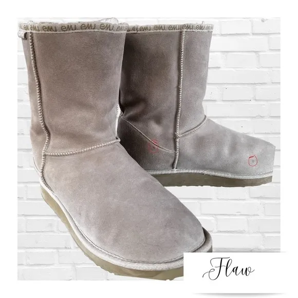 Emu’s Sheepskin Classic Short Boot Unisex Mens’ Size 11 Women’s Size 12 EUC