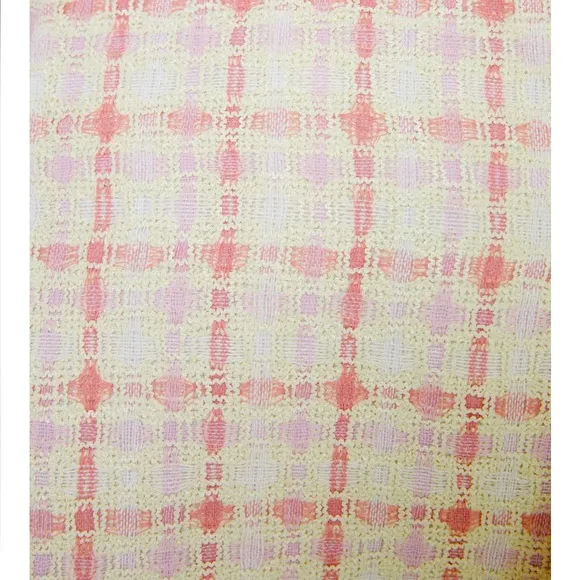 English Factory Carrie Tweed Midi Dress Size Small 4-6 Color: Pink Multi