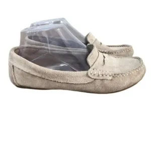 Enzo Tesoti Loafers Men's Euro 38 Tan Suede Moc Toe Casual Slip on Flat Shoes