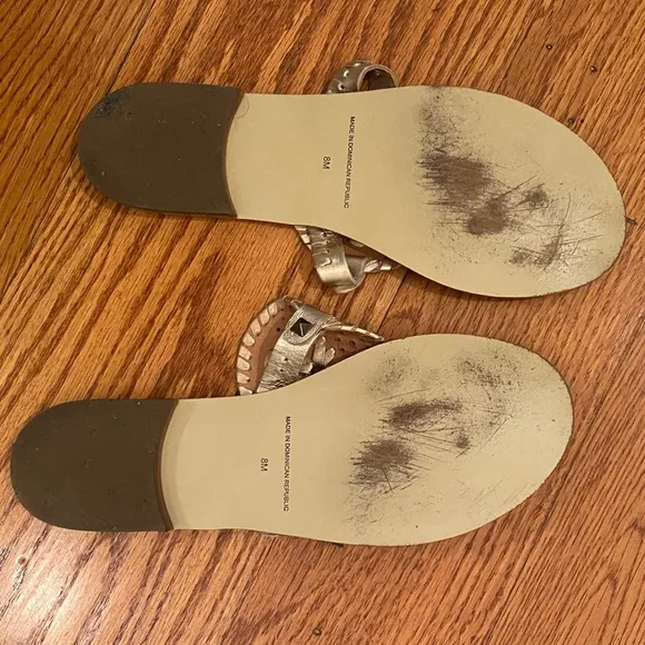 EUC Jack Rogers Sandals, Gold