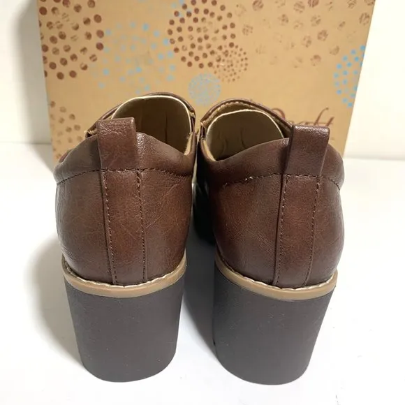 Eurosoft by Sofft Emari Boots Slip On Block Heel Booties Redwood Brown Size 9