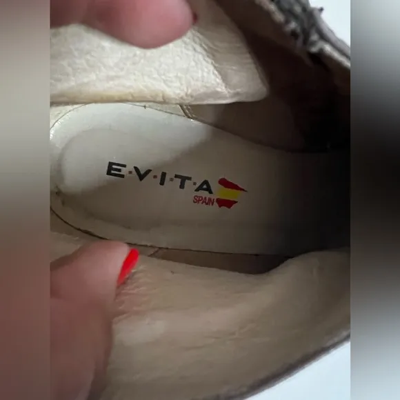 EVITA Spain Leather Boots Size 39 USA 7.5