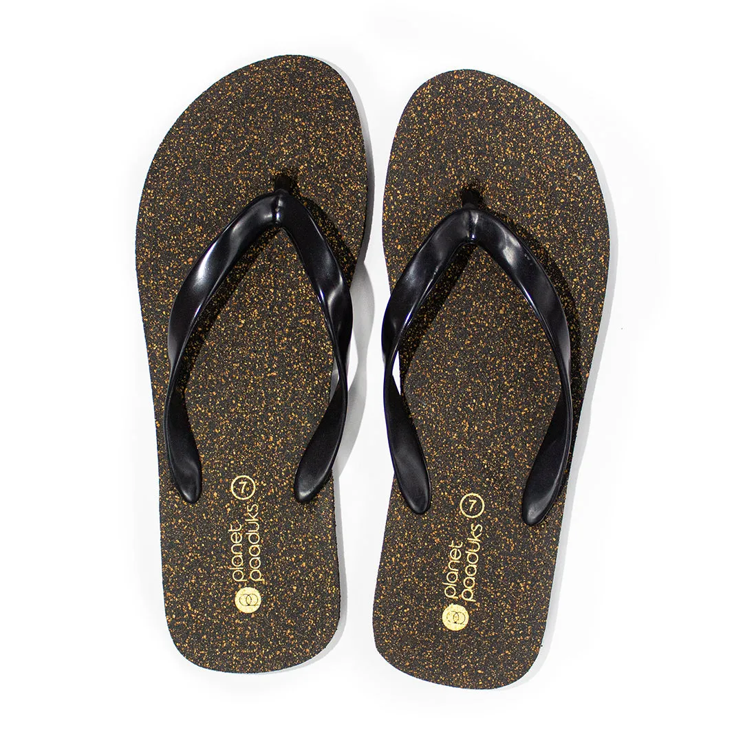 Exis Thong-Strap Cork Brown Flip-Flops For Men