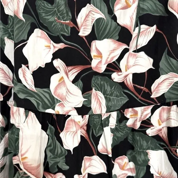 Express Tiered Floral Print Maxi Skirt Size XS