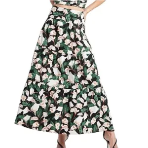 Express Tiered Floral Print Maxi Skirt Size XS