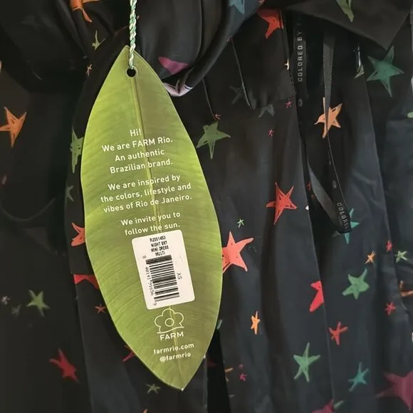 FARM Rio Night Sky Mini Dress XS NWT‎