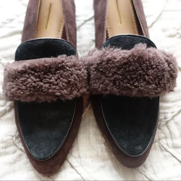 Farylrobin Ellison Shearling Belted Loafers