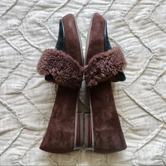 Farylrobin Ellison Shearling Belted Loafers