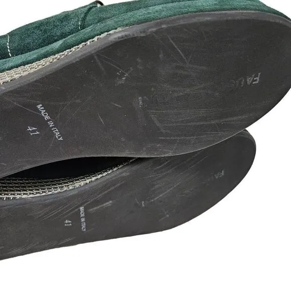 Fausto Santini green boots