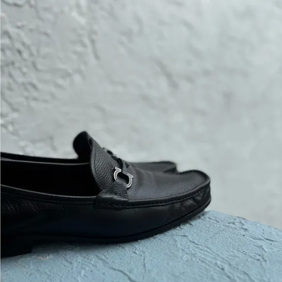 Ferragamo Grandioso Gancini Leather Loafers
