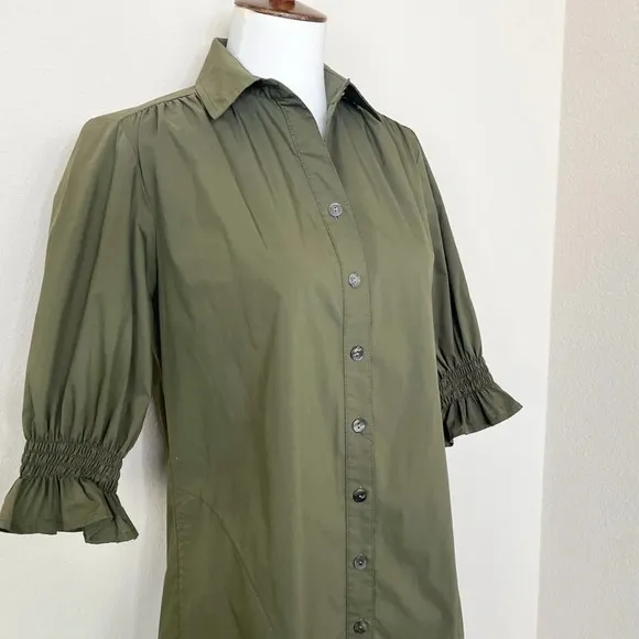 Finley Women's Miller Olive Green Shirt Dress