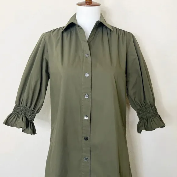 Finley Women's Miller Olive Green Shirt Dress
