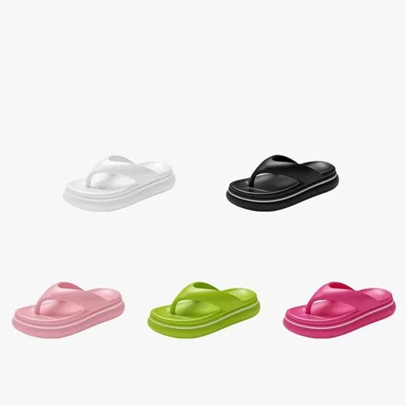 Flip Flops Sandal Soft Cushion Thong Thick Soles Suitable Slip On Slide Sandals