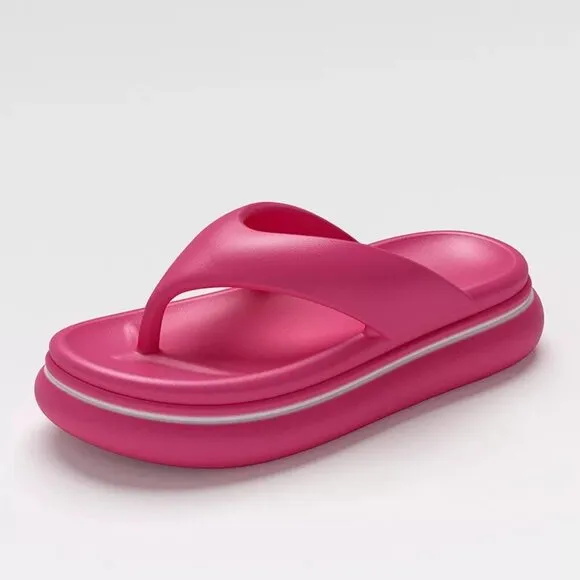 Flip Flops Sandal Soft Cushion Thong Thick Soles Suitable Slip On Slide Sandals